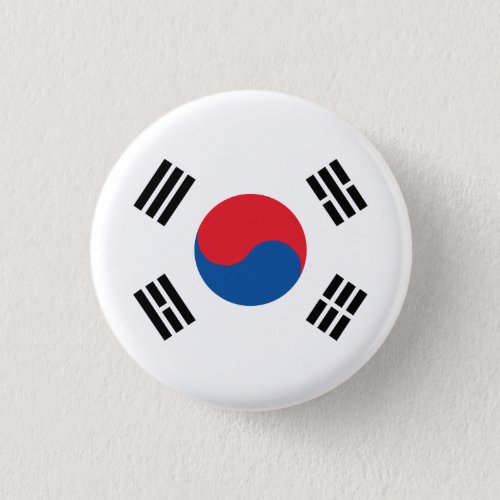 South Korea Flag Button
