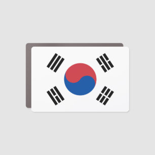 South Korea Flag Car Magnet