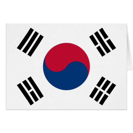 South Korea Flag Cards (Front Horizontal)