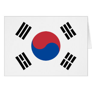 South Korea Flag Cards