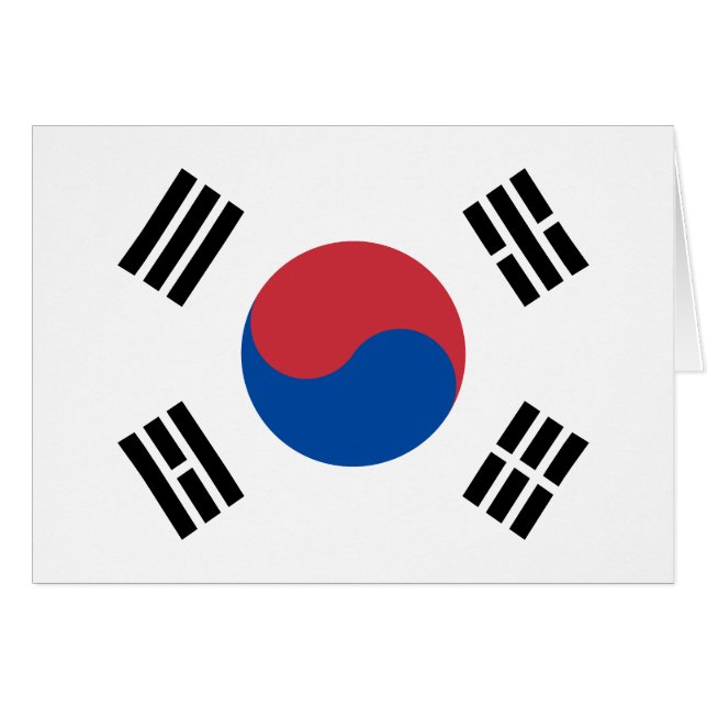 South Korea Flag Cards (Front Horizontal)