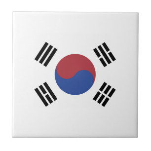 South Korea flag Ceramic Tile
