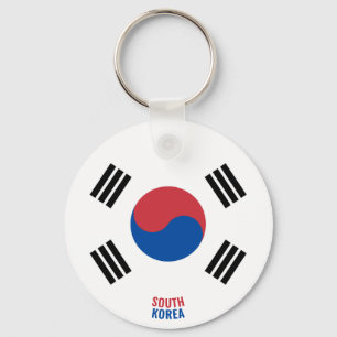 South Korea Flag Charming Patriotic Keychain