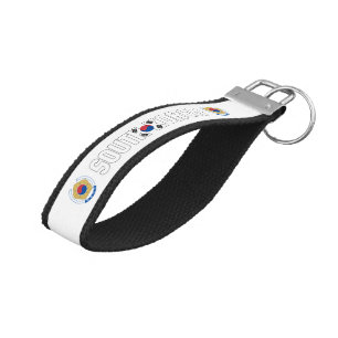 South Korea Flag Charming Patriotic Wrist Keychain