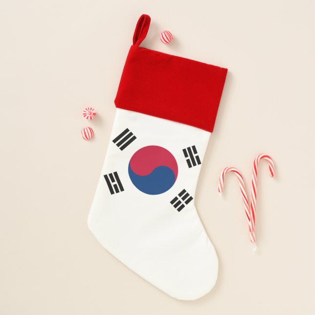 South Korea Flag Christmas Stocking (Front)