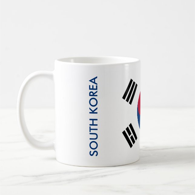 SOUTH KOREA FLAG COFFEE MUG (Left)