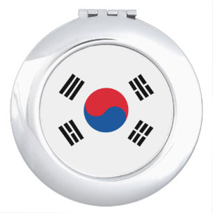 South Korea Flag Compact Mirror