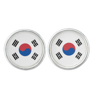 South Korea Flag Cufflinks