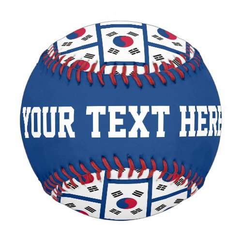 South Korea flag custom baseball sports gift