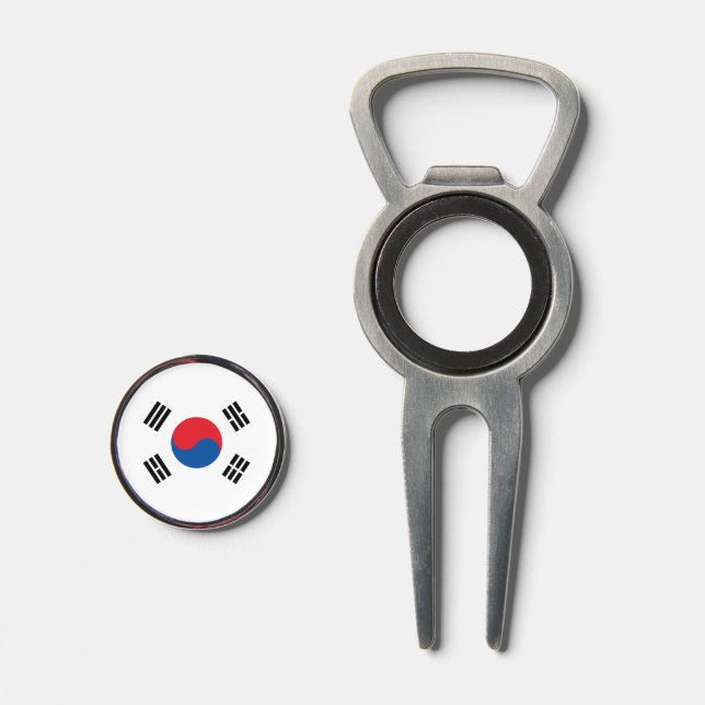 South Korea Flag Divot Tool (Front (Open))