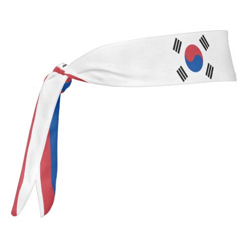 South Korea Flag Elegant Patriotic Tie Headband