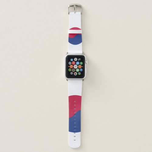 South Korea Flag Emblem Apple Watch Band