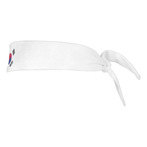 South Korea Flag Emblem Tie Headband