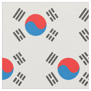 South Korea Flag Fabric