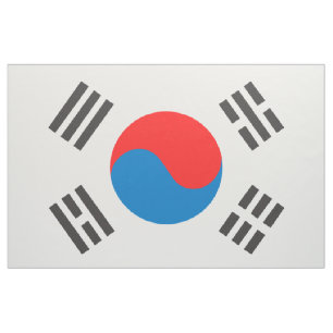 South Korea Flag Fabric