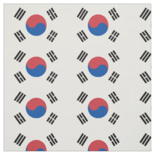 South Korea Flag Fabric