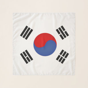 South Korea Flag Fashion Scarf