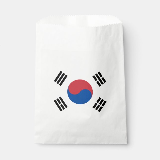 South Korea Flag Favor Bag (Front)