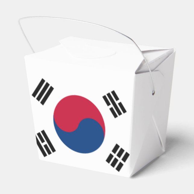 South Korea Flag Favor Boxes (Back Side)