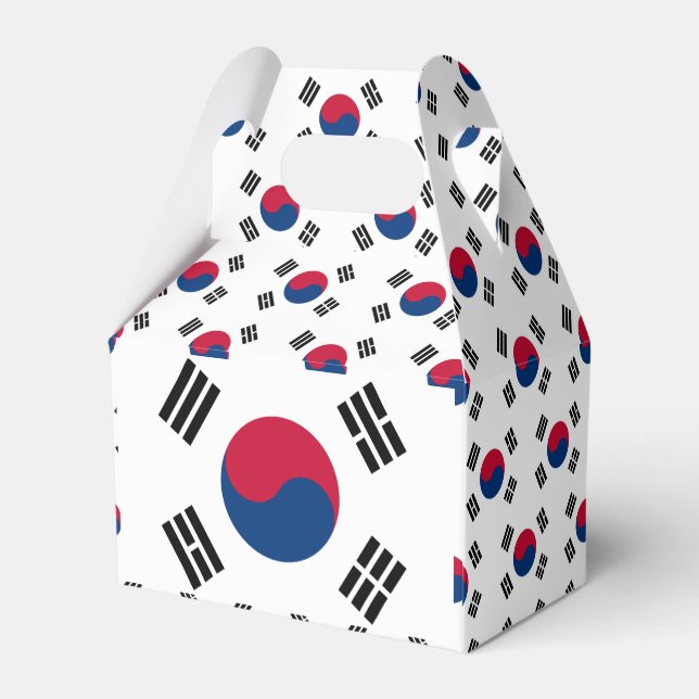 South Korea flag Favor Boxes (Back Side)