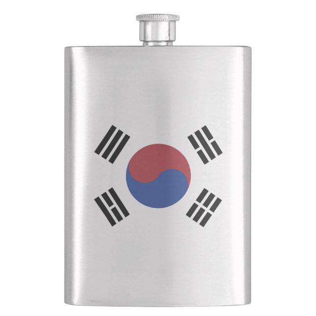South Korea flag Flask (Front)