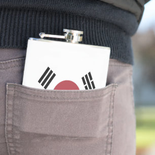 South Korea flag Flask