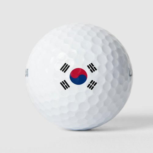 South Korea flag Golf Balls