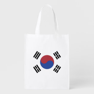 South Korea flag Grocery Bag