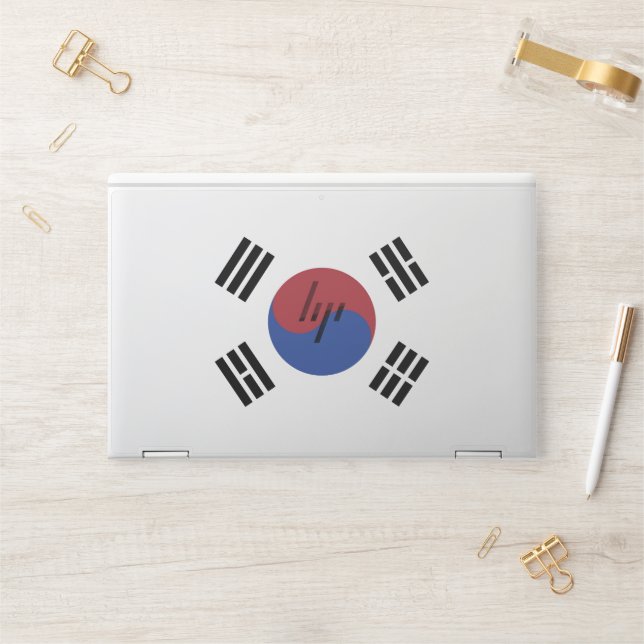 South Korea flag HP Laptop Skin (Desk)