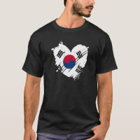 South Korea Flag I love Korea DNA  for South Korea T-Shirt
