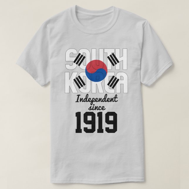 South Korea Flag Independence Celebration T-Shirt (Design Front)