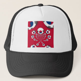 South Korea Flag Kaleidoscope Art Print Trucker Hat