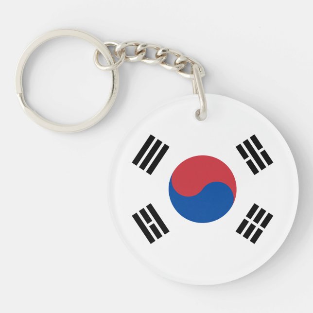 South Korea Flag Keychain (Front)