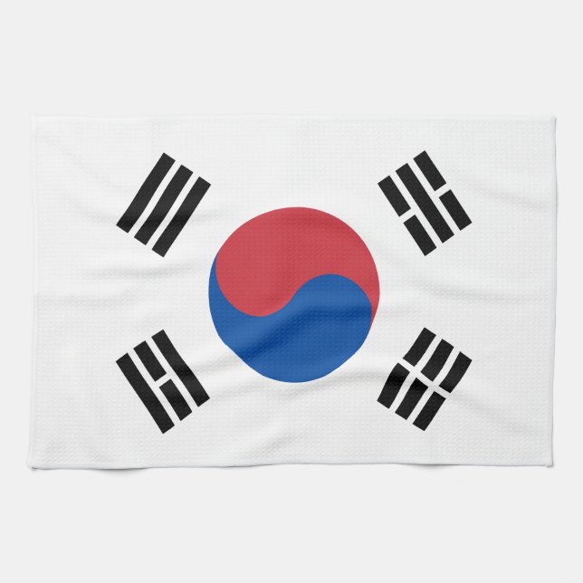 South Korea Flag Kitchen Towel (Horizontal)