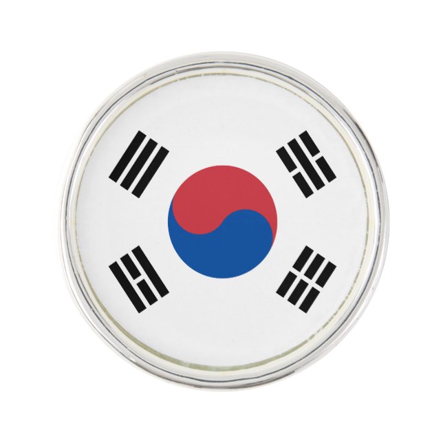 South Korea Flag Lapel Pin (Front)