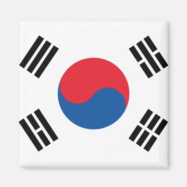 South Korea Flag Magnet (Front)