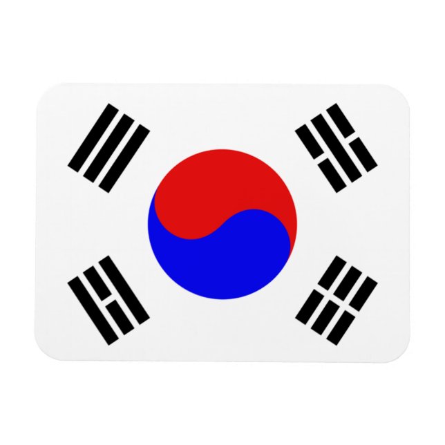 South Korea Flag Magnet (Horizontal)