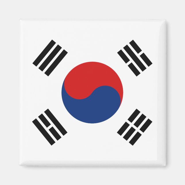 South Korea Flag Magnet (Front)