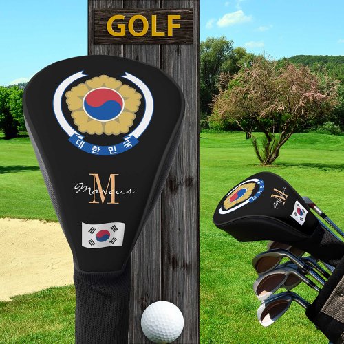 South Korea  Flag Monogrammed Golf Clubs Covers