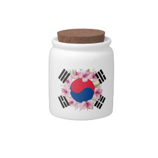  South Korea Flag Mugunghwa Candy Jar