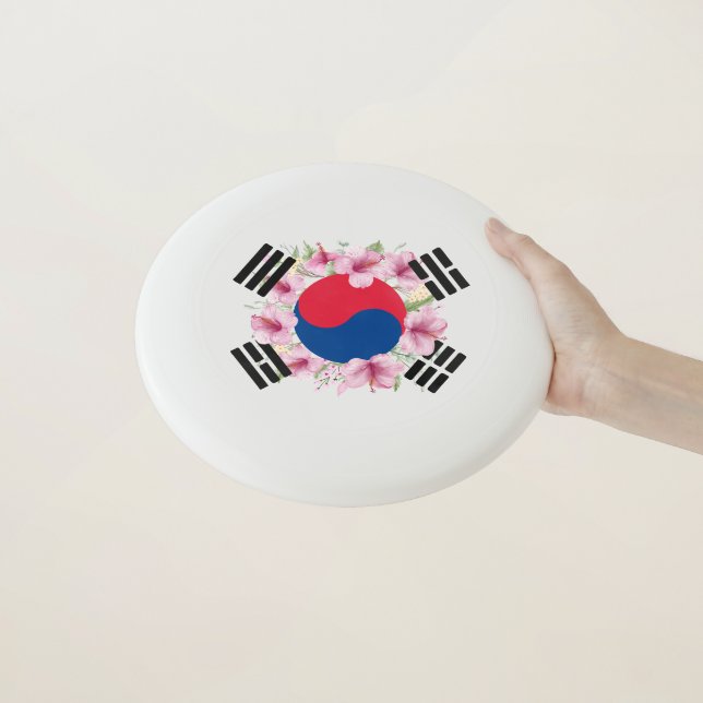 South Korea Flag Mugunghwa Frisbee (In Hand)