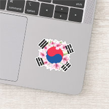 South Korea Flag Mugunghwa Vinyl Sticker