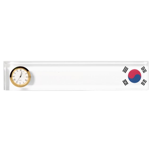 South Korea Flag Name Plate (Front)