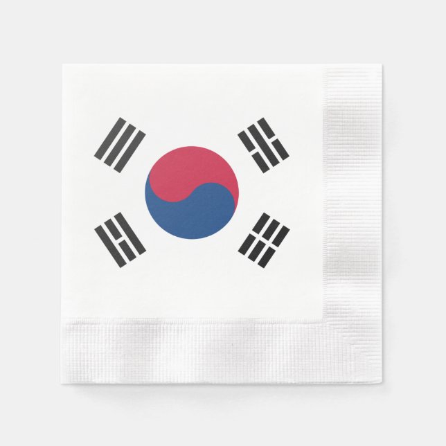 South Korea flag  Napkins (Front)