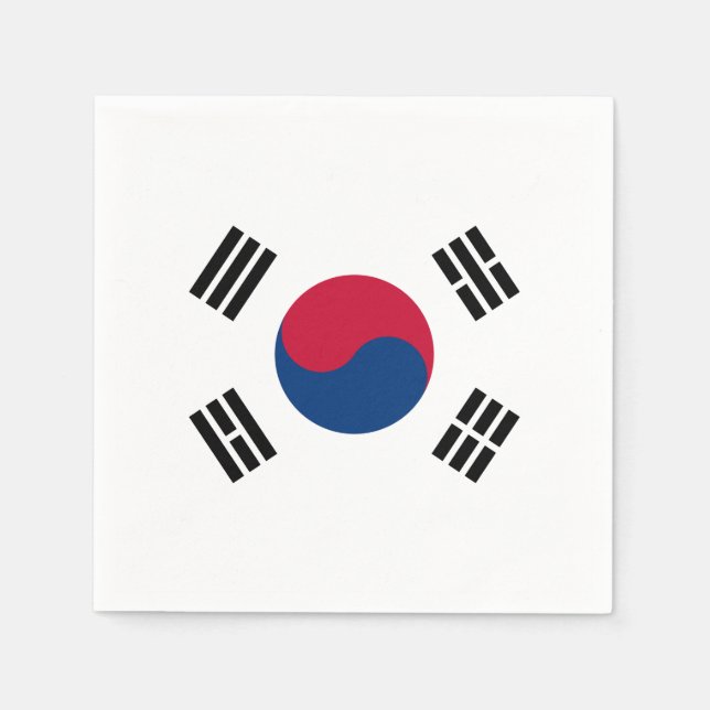 South Korea flag Napkins (Front)