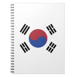 South Korea flag Notebook