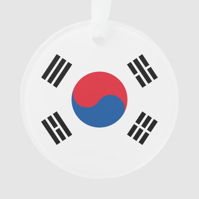 South Korea Flag Ornament (Front)