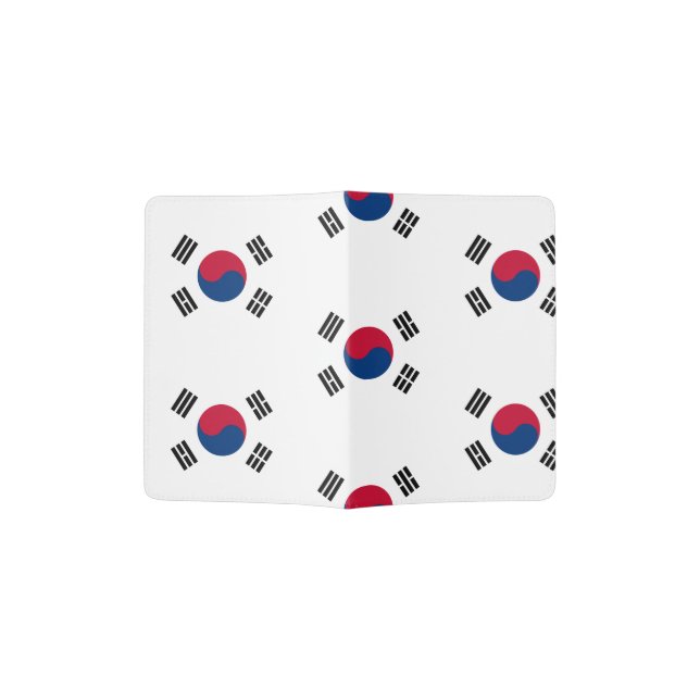 South Korea flag Passport Holder (Opened)
