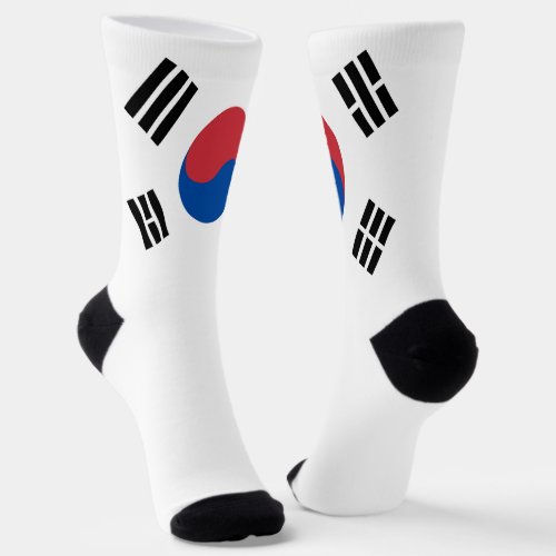 South Korea Flag Patriotic Korean National Pride Socks