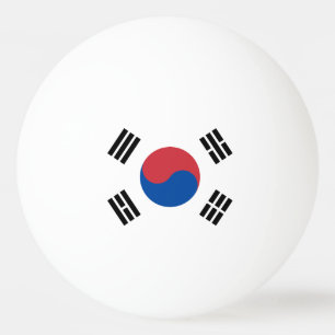 South Korea Flag Ping Pong Ball